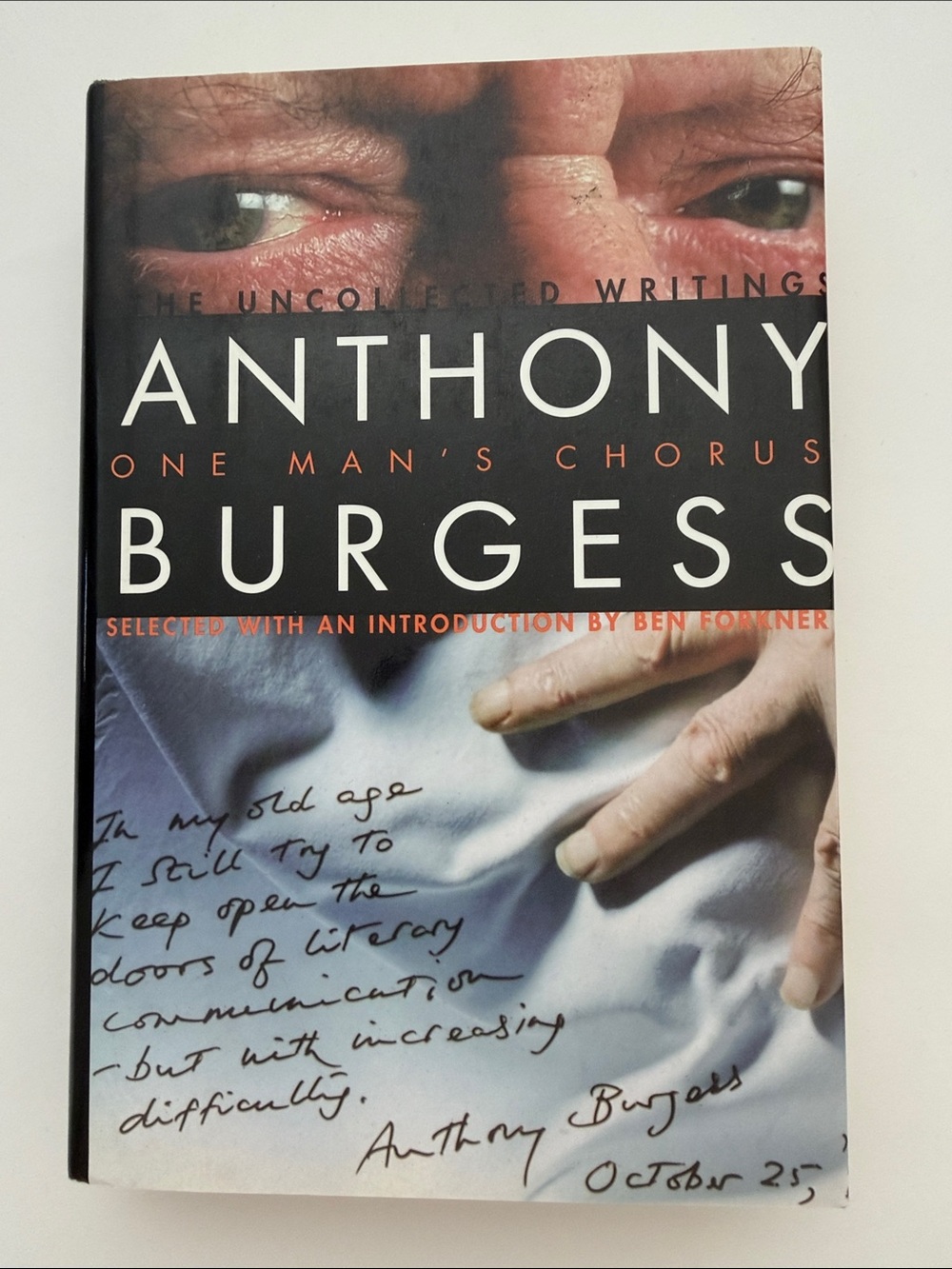 Anthony Burgess One Man's Chorus Hardcover Book - White/Blue Cover